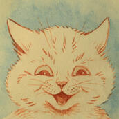 painting of a cat by louis wain