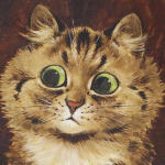 painting of a cat by louis wain