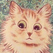 painting of a cat by louis wain